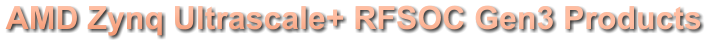 AMD Zynq Ultrascale+ RFSOC Gen3 Products